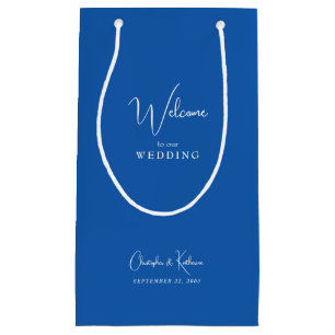 Cobalt Blue Wedding Willkommensgunst Kleine Geschenktüte