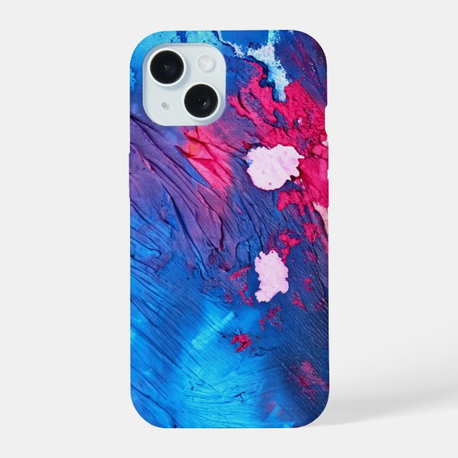 Cobalt Bubblegum iPhone 15 Hülle (Rückseite)