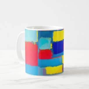 "Cobalt Carnival" Abstrakte Kunst Kaffeetasse