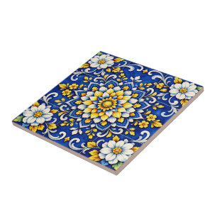 Cobalt Garden Glow Fliese