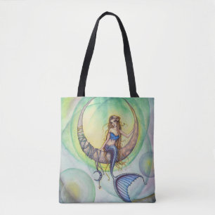 Cobalt Moon Meerjungfrau Fantasy Art Tragetasche Tasche