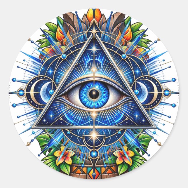 Cobalt Orbit Eye Aufkleber (Vorderseite)