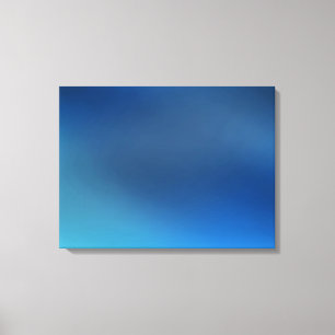 Cobalt Turquoise Blue & Grau Abstrakte Canvas Prin Leinwanddruck