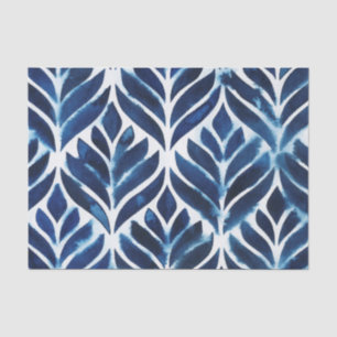 Cobalt Watercolor Tiles IV Seidenpapier