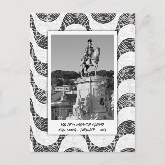 Cobblestone Foto Postkarte (Vorderseite)