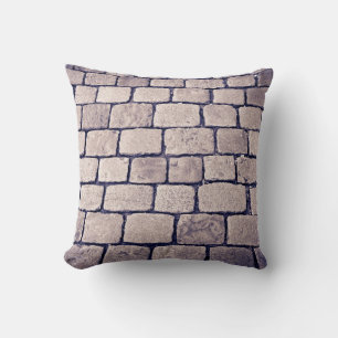 Cobblestone Street Detail, Horizontal Kissen