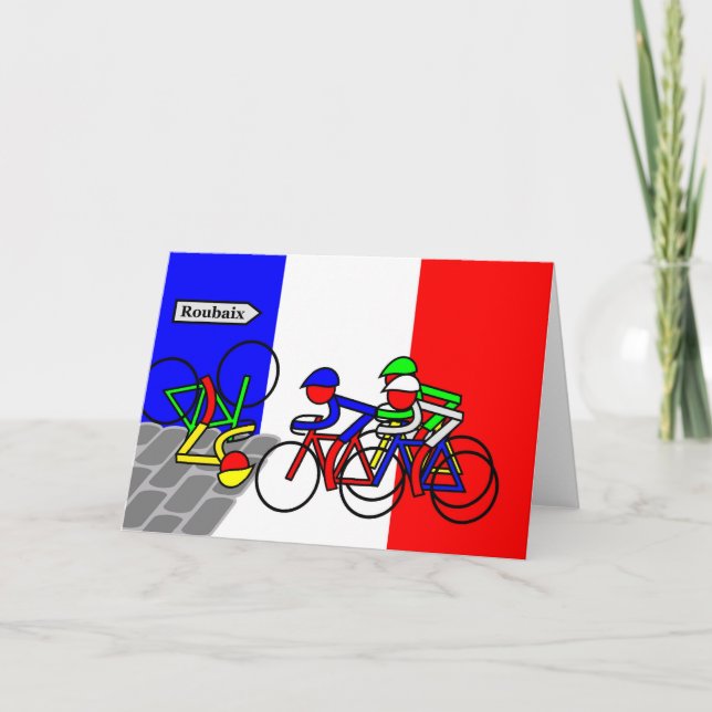 Cobblestones near Roubaix - Tour de France Karte (Vorderseite)
