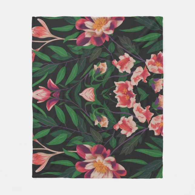 Cobertor  Floral em design  Fleecedecke (Vorderseite)