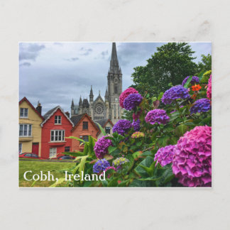 Cobh Irland, Hydrangeas, Postkarte