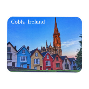Cobh, Irland-Kartenstapeles Haus-Magneten Magnet