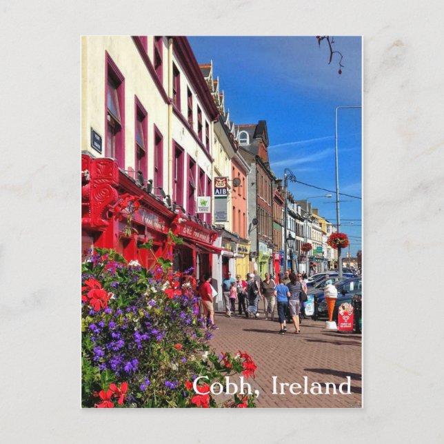 Cobh, Landkreis Cork Irland, Postcard Postkarte (Vorderseite)