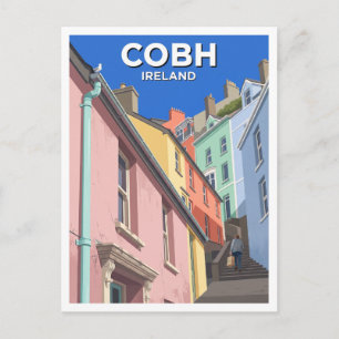 Cobh Waterfront, County Cork Irland Geschenk Postkarte