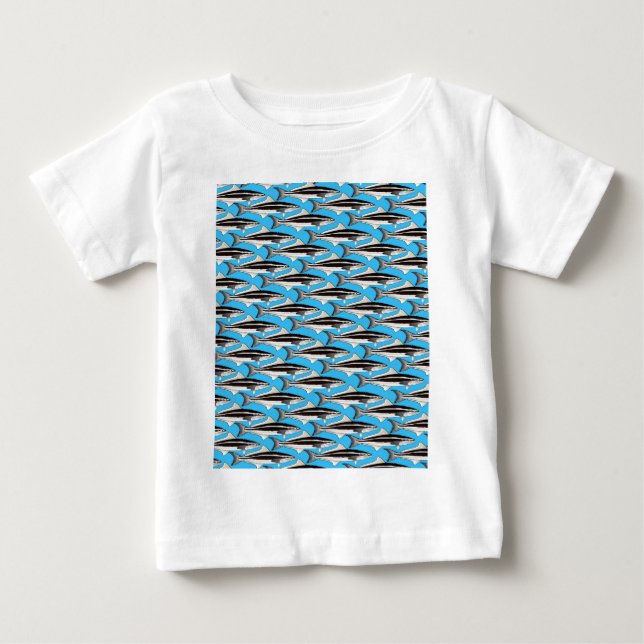 CobiaPattern9ksBlue.jpg Baby T-shirt (Vorderseite)