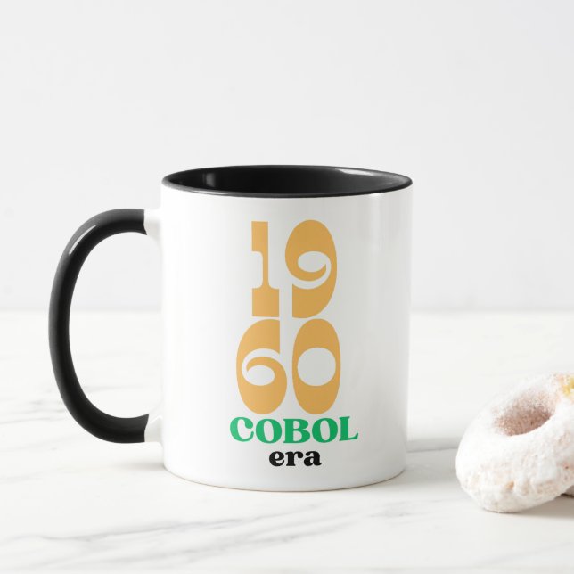 Cobol 1960 Era The Birth of Legacy Code Tasse (Mit Donut)