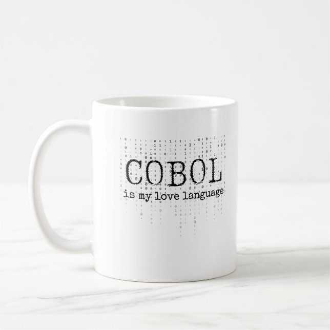 Cobol ist meine Liebe.b Kaffeetasse (Links)