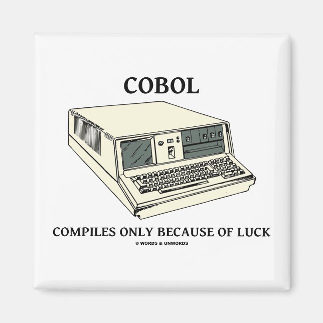COBOL kompiliert nur aufgrund von Glück Magnet (Vorne)