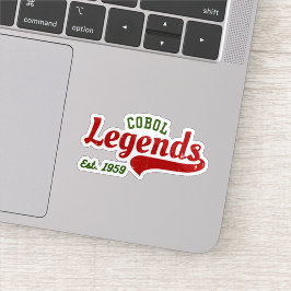COBOL-Legenden Est. 1959 – Ein Retro-Tech-Aufklebe Aufkleber