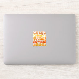 Cobol-Programme sind im Banking-Business-Sticker Aufkleber