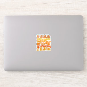 Cobol-Programme sind im Banking-Business-Sticker Aufkleber