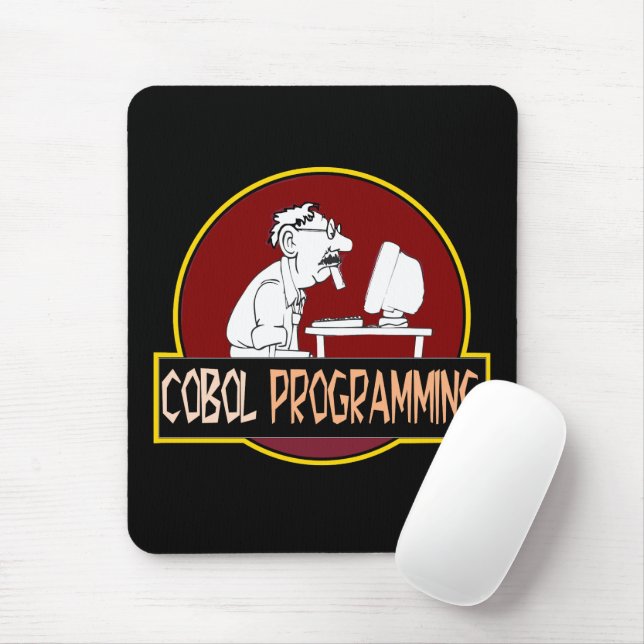 COBOL Programmer - Old-School Coding Legend  Mousepad (Mit Mouse)