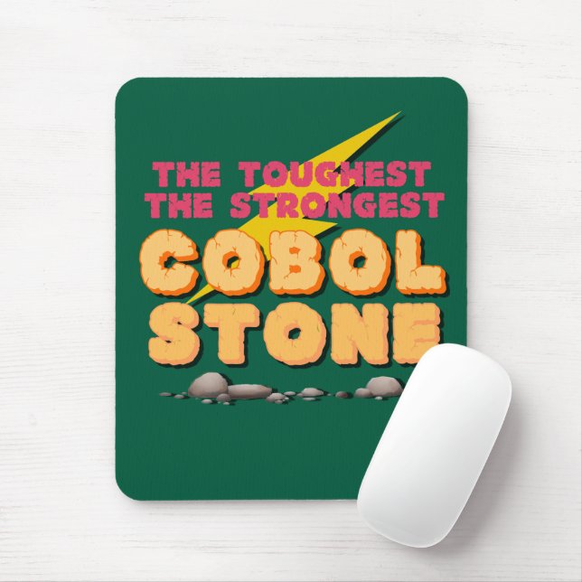 Cobol-Programmiersprache als ein starker Stein  Mousepad (Mit Mouse)