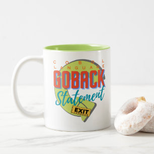 Cobol-Programmiersprache GOBACK-Anweisung Zweifarbige Tasse