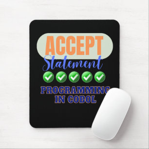Cobol-Programmierung mit Accept-Anweisung Mousepad