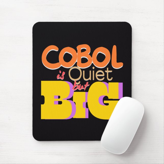 Cobol Programming Language is Quiet But Big  Mousepad (Mit Mouse)