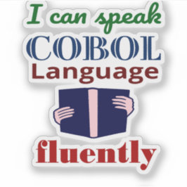 Cobol-Sprache fließend sprechen Sticker