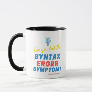 COBOL-Syntaxfehler-Herausforderung-T-Shirt für Cod Tasse