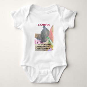 Cobra in Basket Art Print Baby Strampler