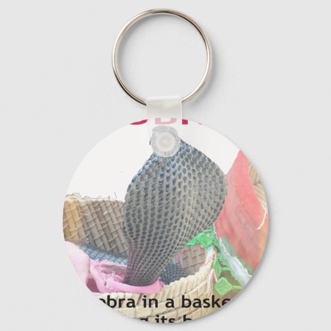 Cobra in Basket Art Print Schlüsselanhänger (Vorderseite)