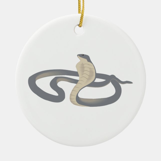 Cobra Keramik Ornament (Vorne)