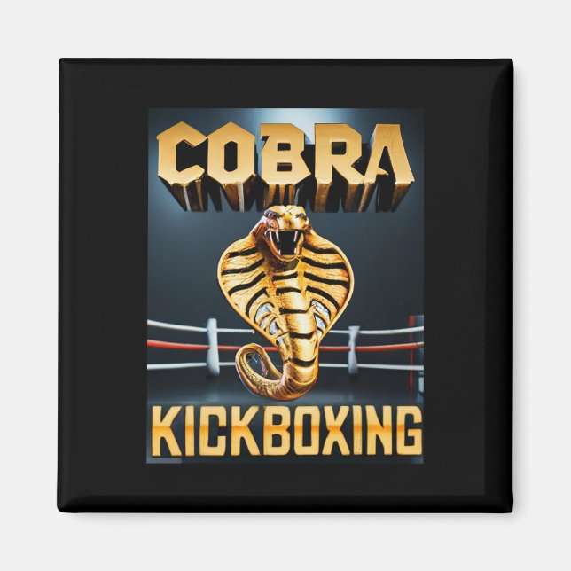 Cobra Kickboxing Design By Don Castillo  Magnet (Vorne)