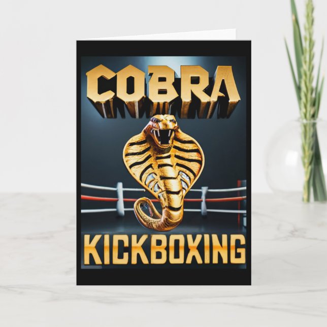 Cobra Kickboxing Design von Don Castillo  Karte (Vorderseite)