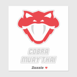 Cobra Muay Thai Kampfsport Aufkleber