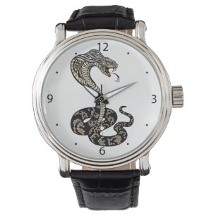 Cobra-Schlange Armbanduhr