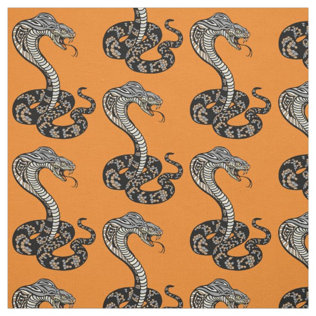 Cobra-Schlange Stoff (Muster)