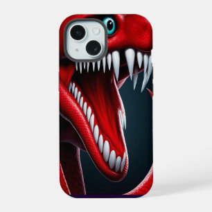 Cobra serpent avec des écailles rouges vibrantes e