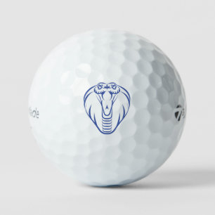 Cobra Snake Blue Predator Boa Reptile Golfball