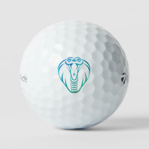 Cobra Snake Green Predator Boa Reptile Golf Balls Golfball