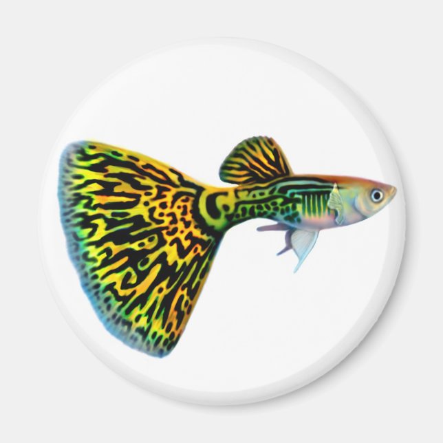 Cobra Snakeskin Guppy Magnet (Devant)