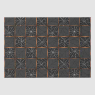 Cobweb Checkerboard Seidenpapier
