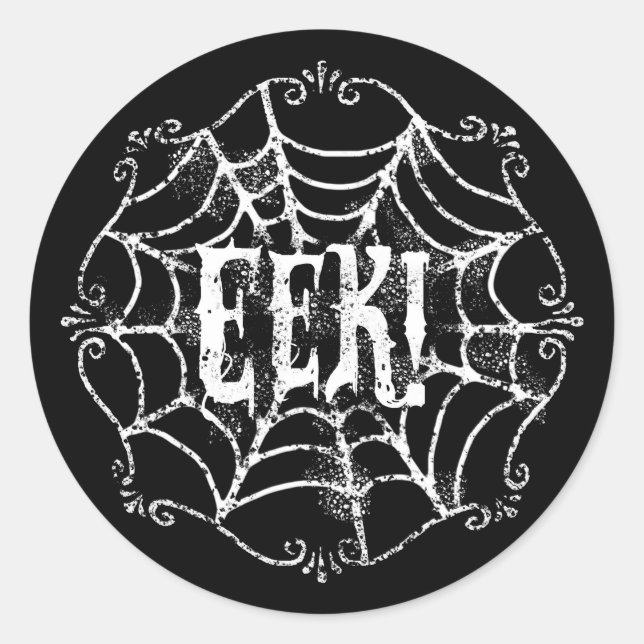 Cobweb EEK Runder Aufkleber (Vorderseite)