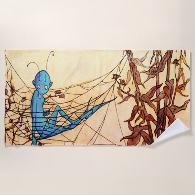 "Cobwebare Fairy Hammocks" von Marjorie Miller Strandtuch (Vorderseite)