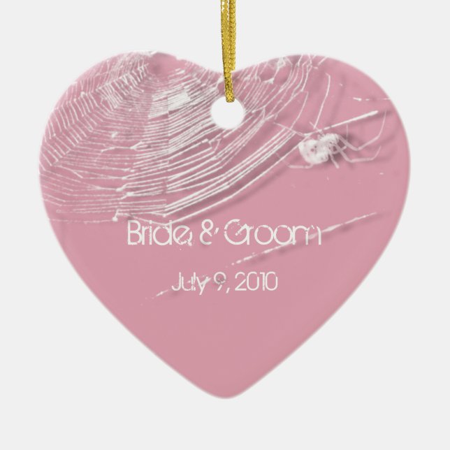 Cobwebs et araignées blanches Keepsak Ornement Mar (Devant)