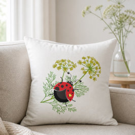 Coccinelle mignonne Coussin 40x40cm