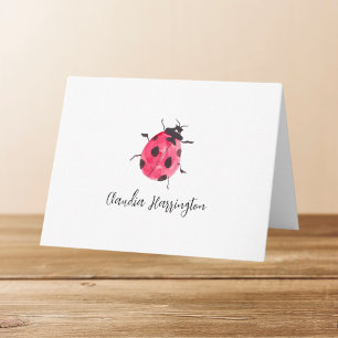 Coccinelle mignonne en aquarelle, art de la nature