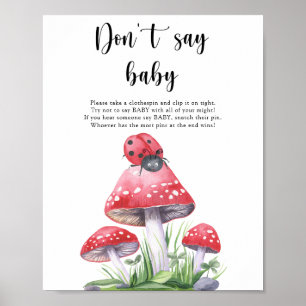 Coccinelle - N'utilisez pas le mot bébé Poster