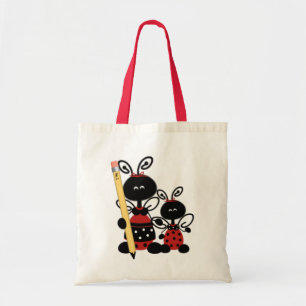 Coccinelles mignonnes et sac fourre-tout du